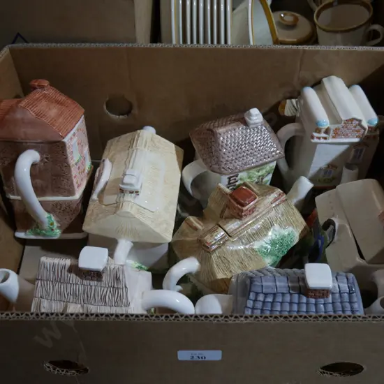 Assorted ornamental teapots