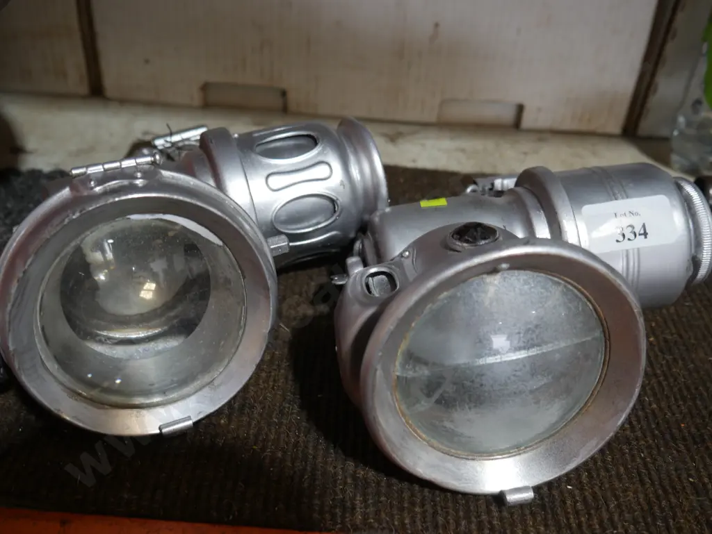 Pair carbide lamps Image 1++