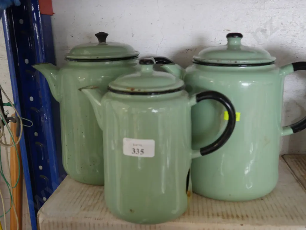 3 enamel pots Image 1++