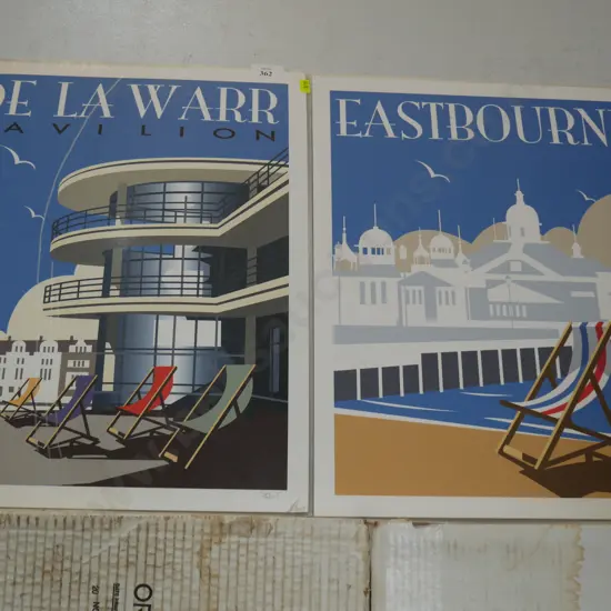 Two promotional seaside images