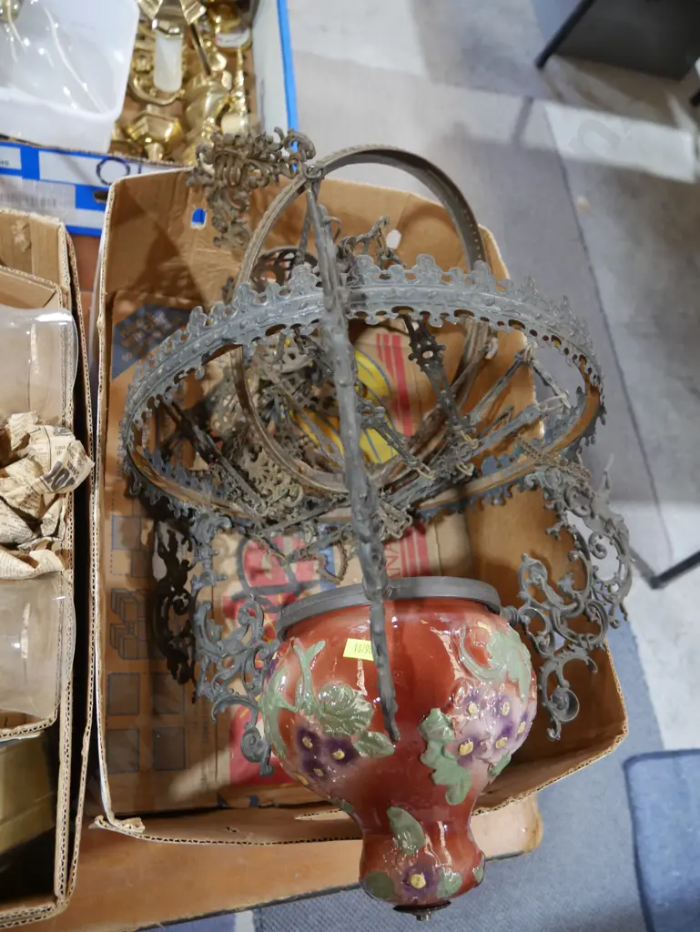 Vintage hanging light parts Image 1++