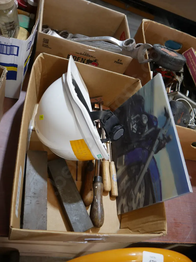 Sharpening stones, hard hat etc Image 1++