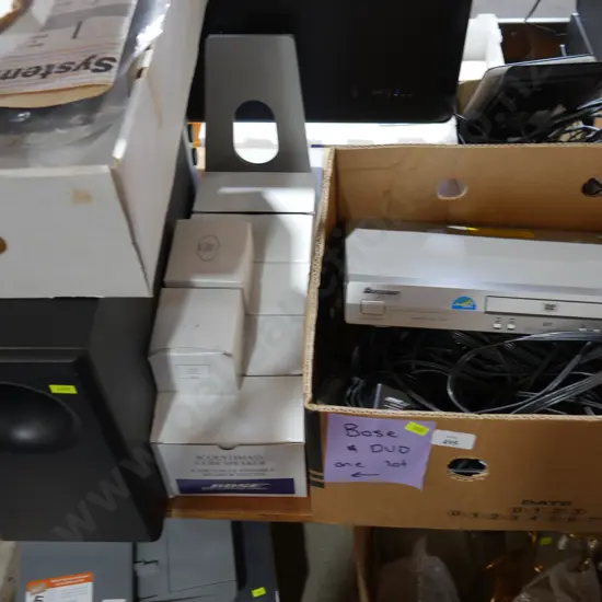 Bose speaker and music system, DVD player