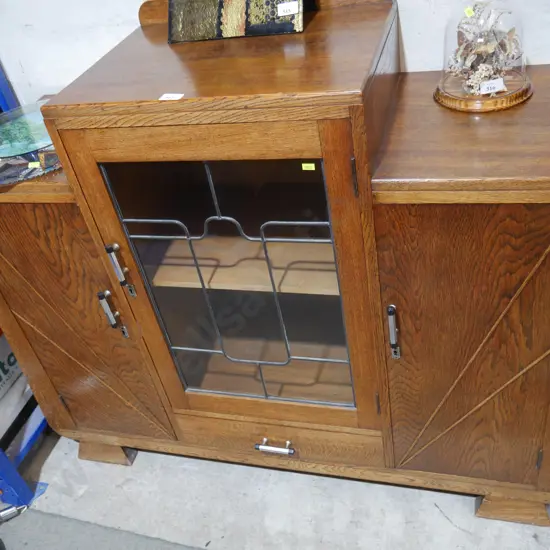 Oak sideboard cabinet