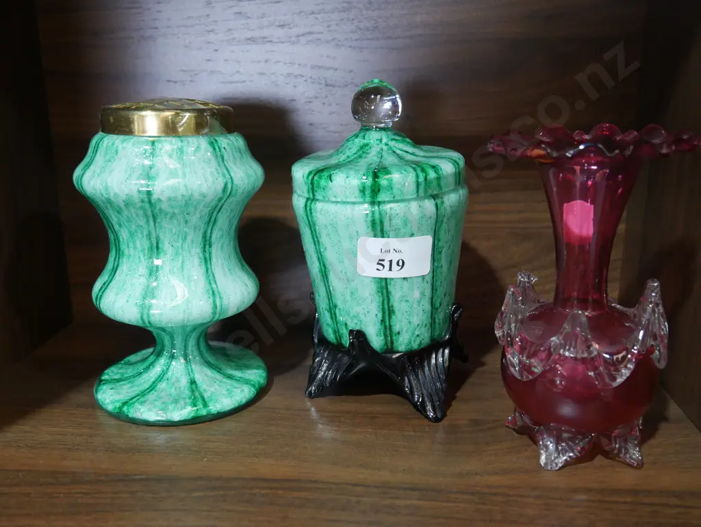 3 pieces art glass vase Image 1++