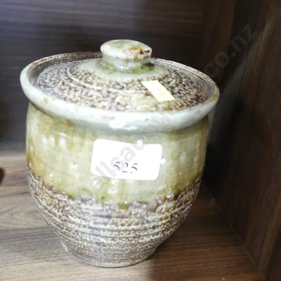 Paul Melser lidded studio pottery pot