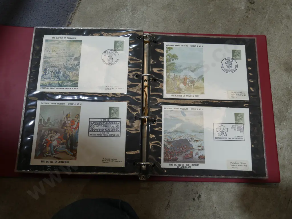 Red album of first day covers Image 1++