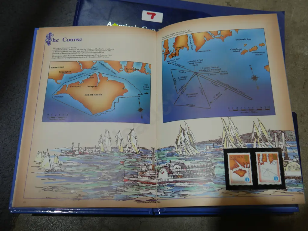 America's cup 1987 stamp sets Image 1++