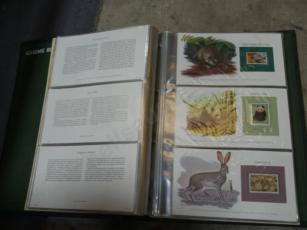 Animals of the world stamp collection in folder Image 1++