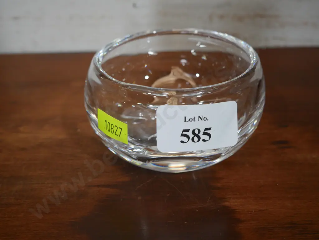 Orrefors signed glass dish Image 1++