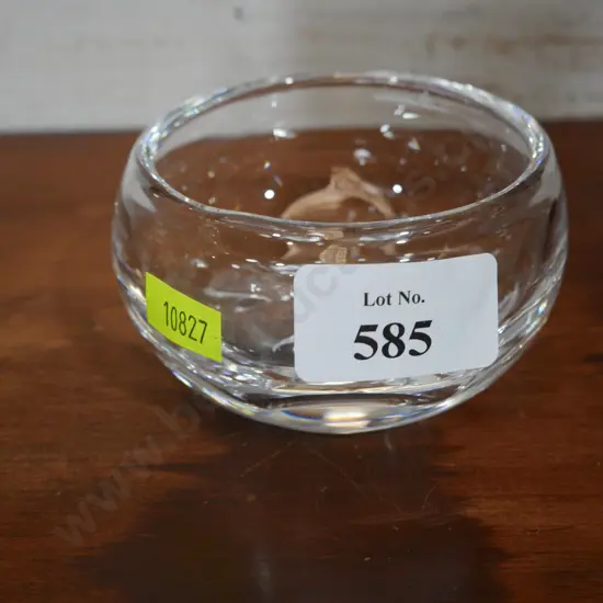 Orrefors signed glass dish