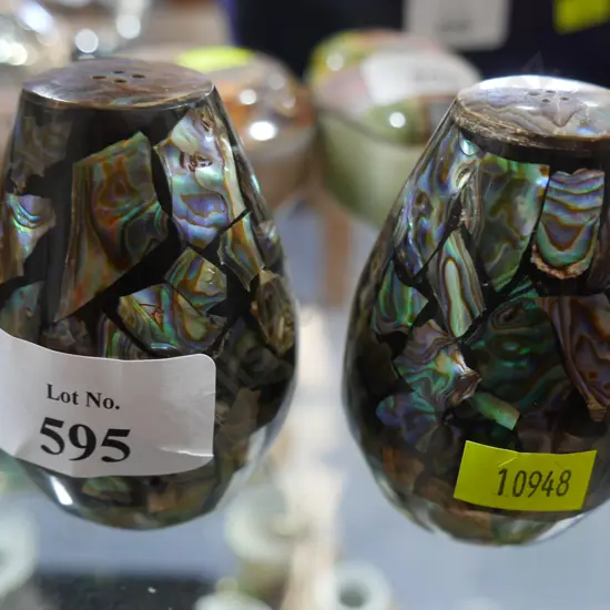 Paua shell salt and pepper