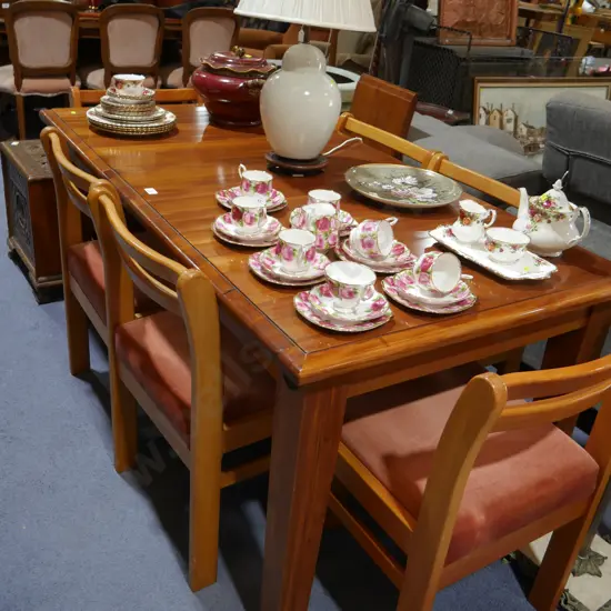 Dining table and 6 chairs
