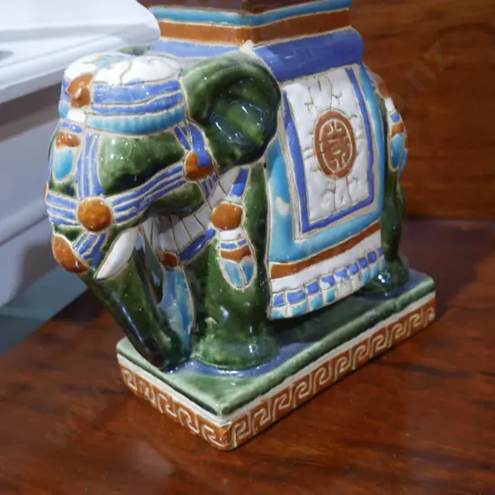 Elephant plant stand