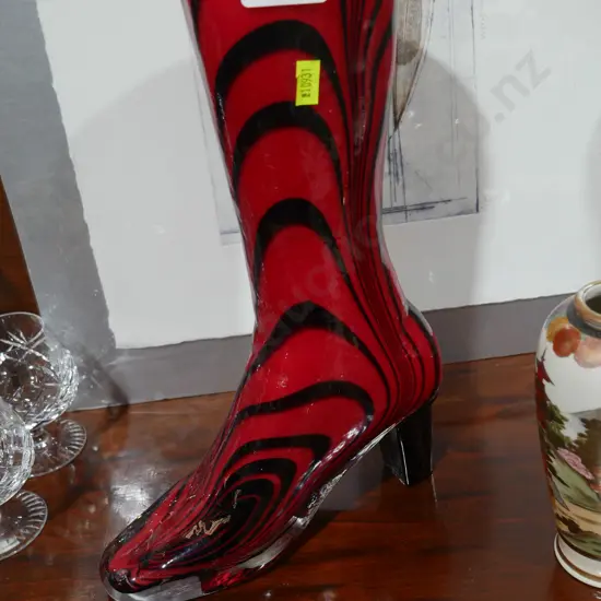 Art glass boot