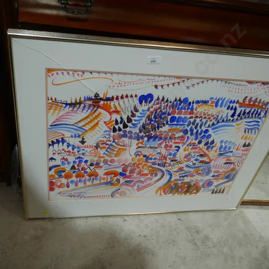 Sally Powell the Larks over Hillsborough artwork