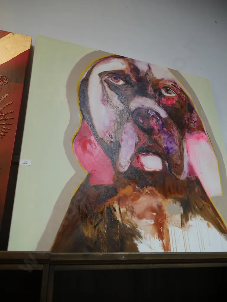 Canvas dog artwork Image 1++