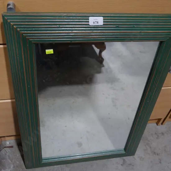 Green frame mirror