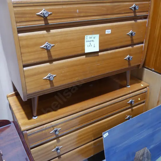 2 sets of drawers
