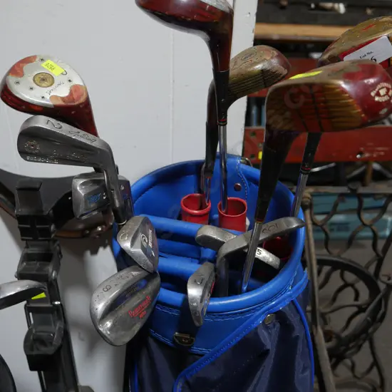 Golf bag and clubs