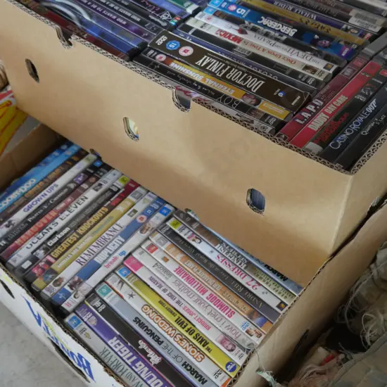 2 boxes DVDs