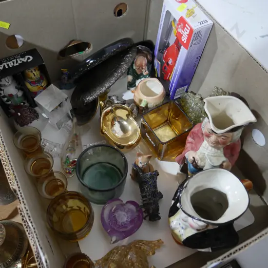 Glassware, Toby jugs etc