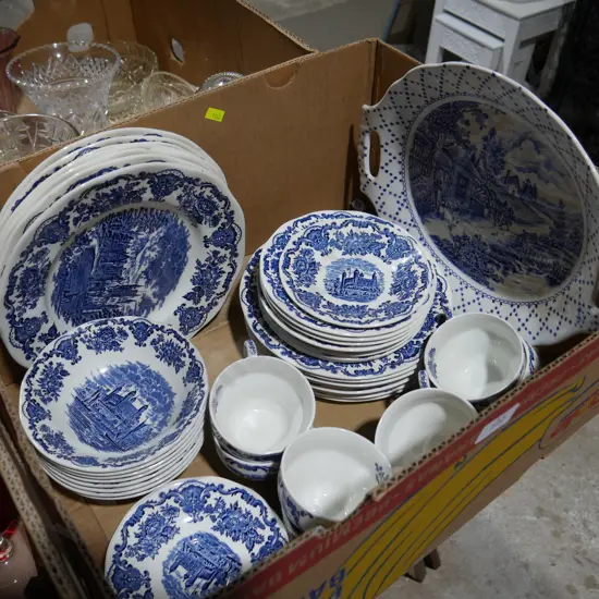 Wedgewood blue & white dinner set
