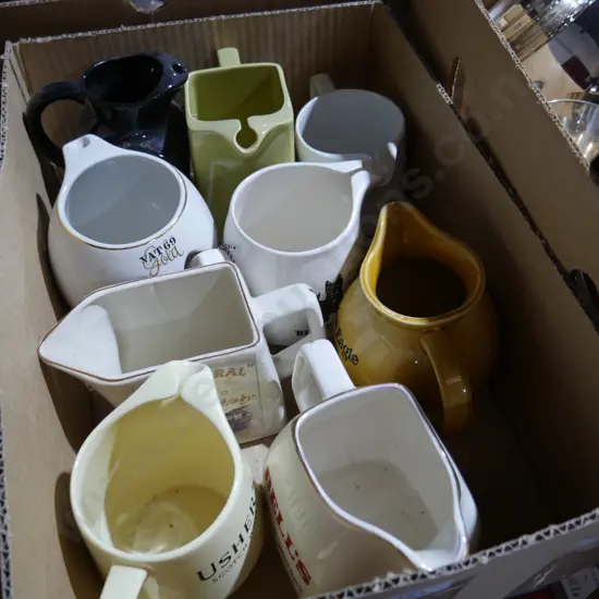 Box of whisky jugs