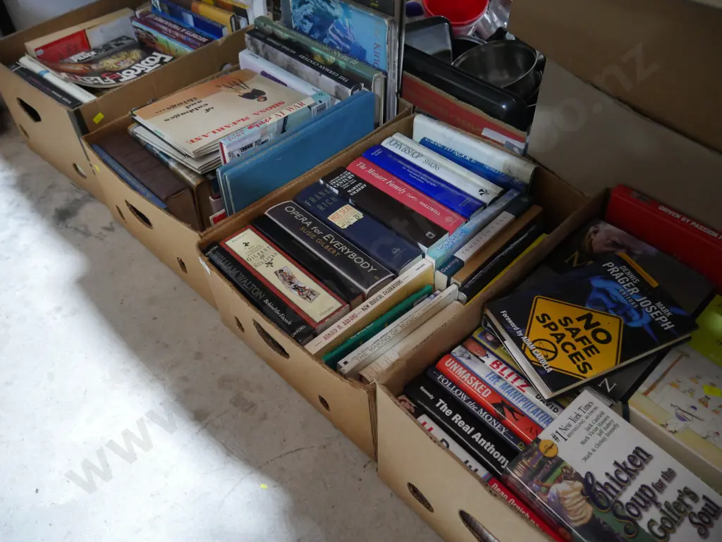 4 boxes of books Image 1++