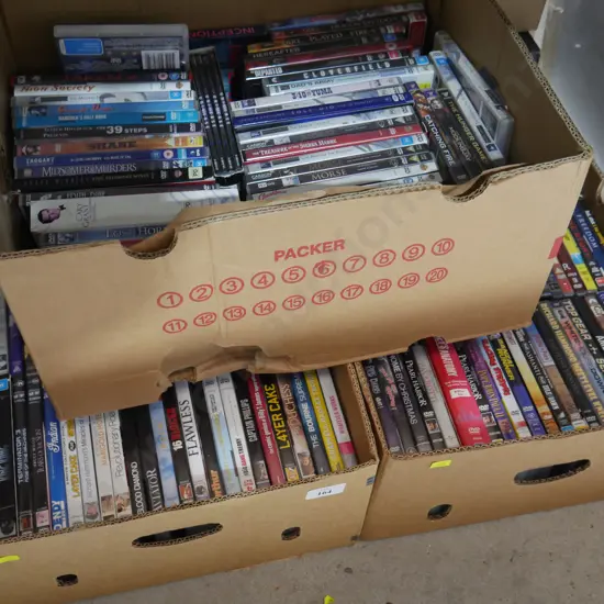 3 boxes DVDs
