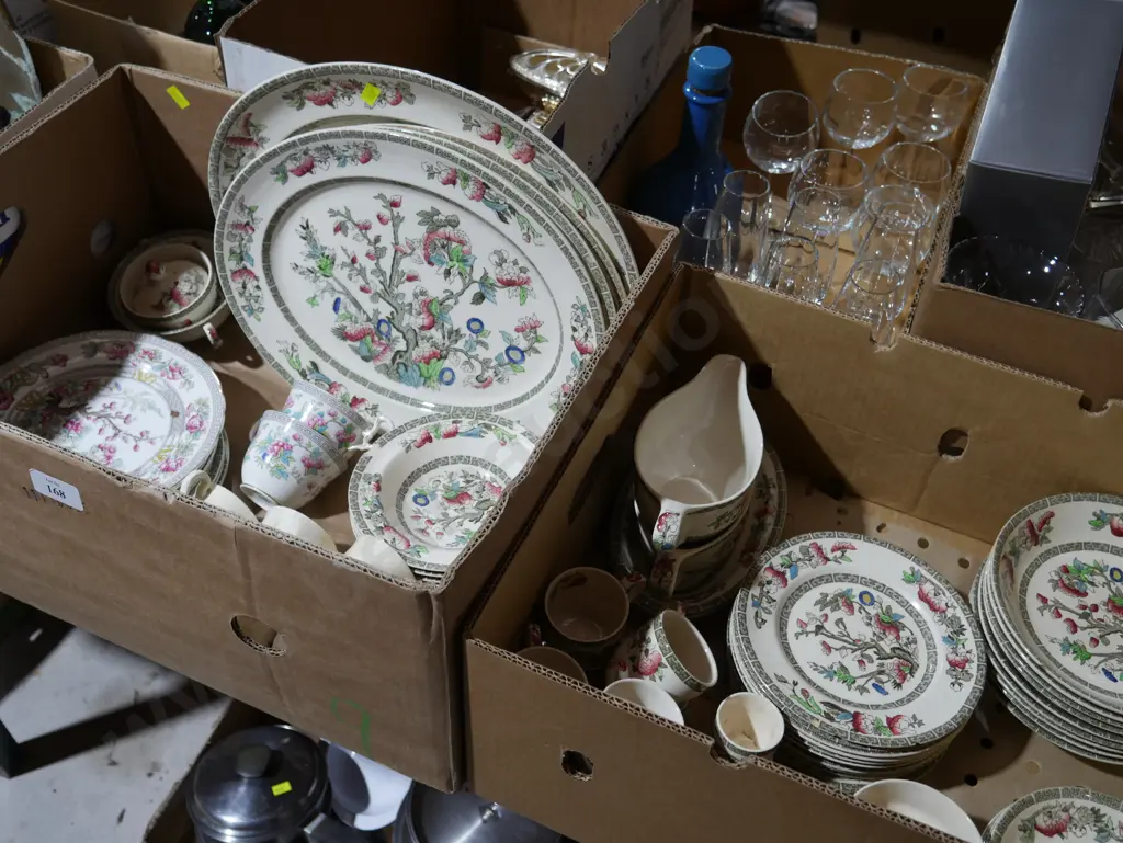 2 X Johnson Bros, Indian Tree dinnerware Image 1++