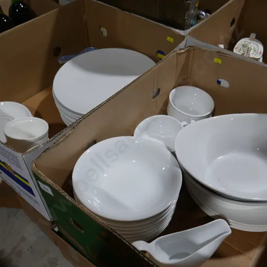 2 boxes dinnerware