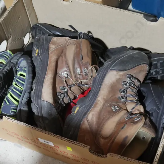 Tramping boots, shoes