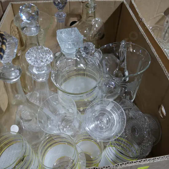 Crystal, glassware