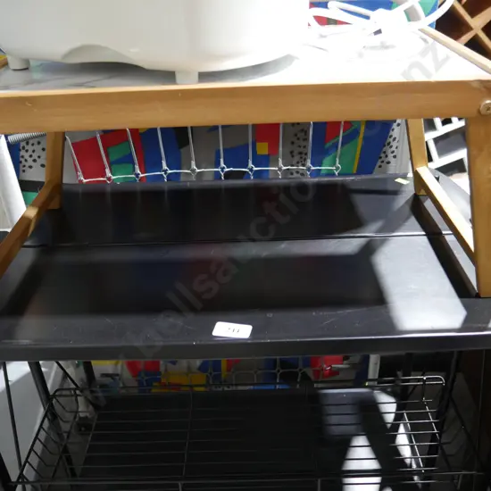 Folding laptop table