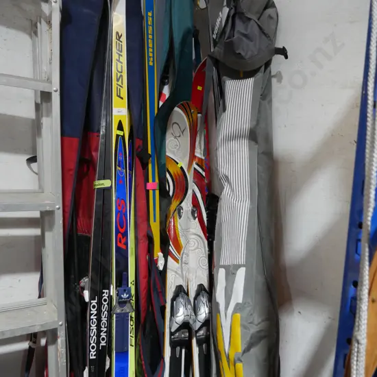 Skis and poles