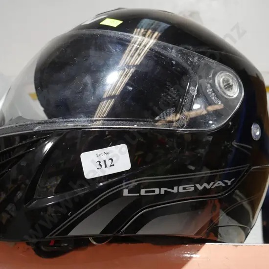 Black full face helmet