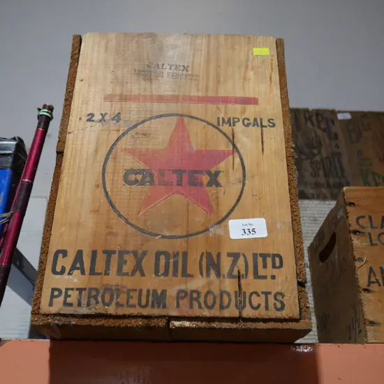 Caltex wooden box