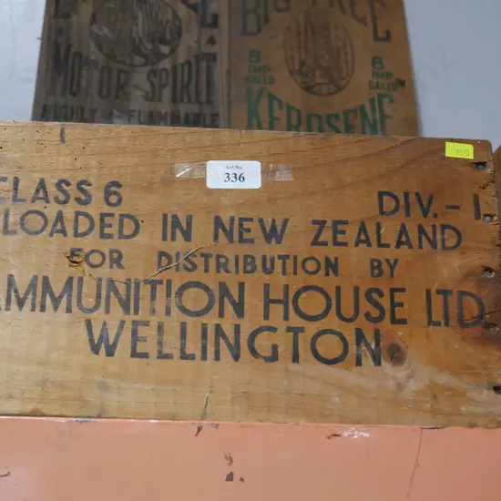 Ammunition wooden box