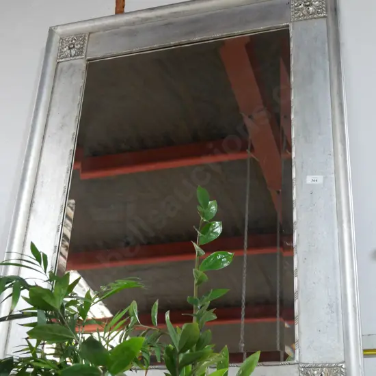 Silver frame mirror