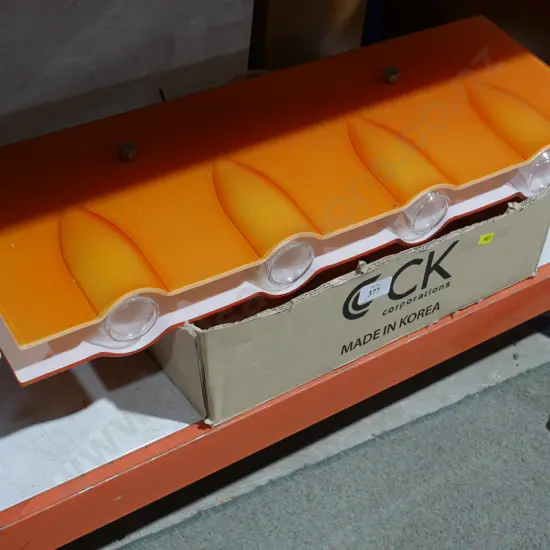 Orange light fitting