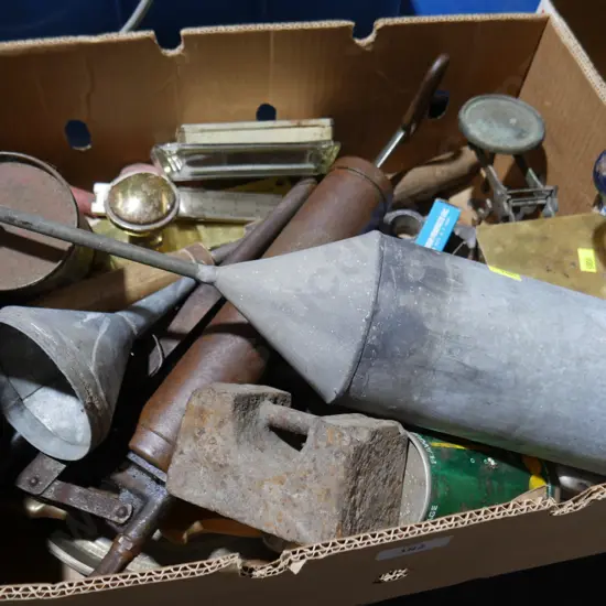 Box of garage sundries