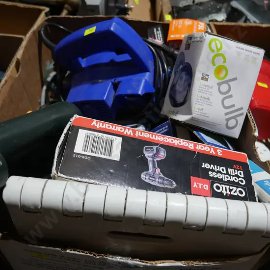 Planer, drill, lightbulbs etc