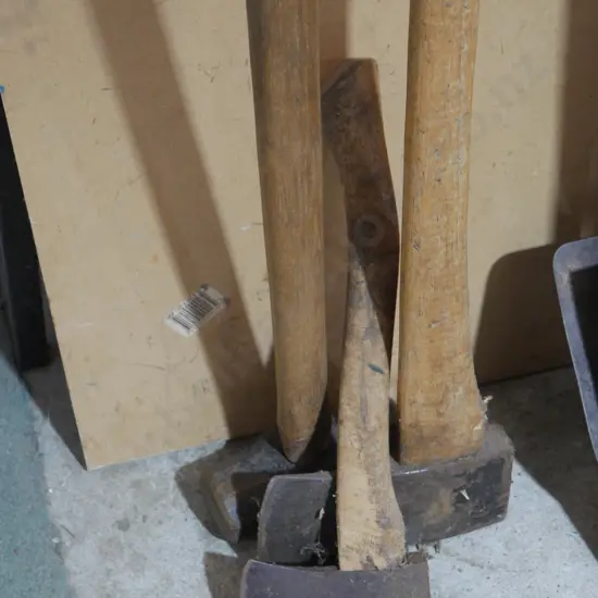 Axes, sledge hammer