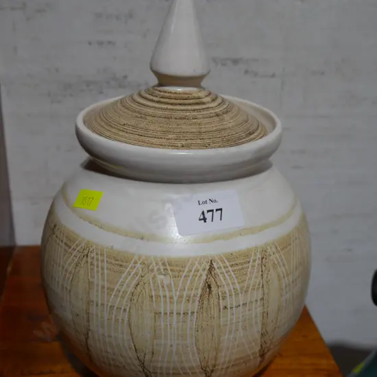 Hanmer pottery cover pot