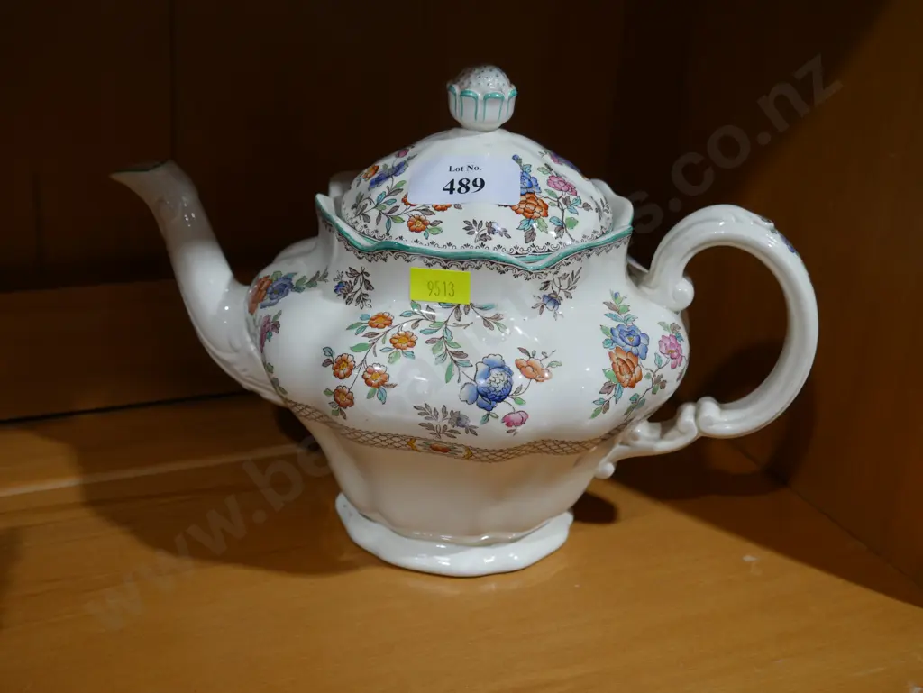 Copeland Spode Royal Jasmine teapot Image 1++