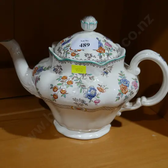 Copeland Spode Royal Jasmine teapot
