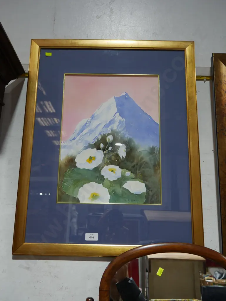 Framed Shirley O'Connor Mt Cook artwork Image 1++