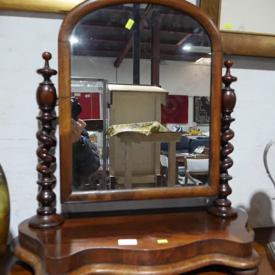 Victorian barley twist vanity mirror