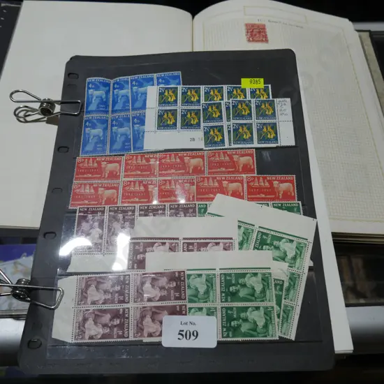 Stamp album and loose stamp pages